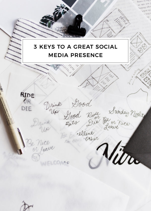 3 KEYS TO A GREAT SOCIAL MEDIA PRESENCE CHAR co.